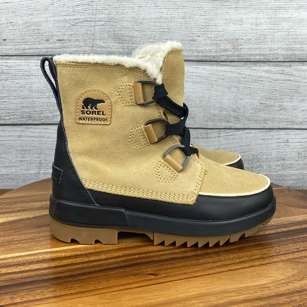 Sorel Tivoli IV Waterproof Tan Lace Up Winter Boot NL3425-373 Women’s Size 6.5